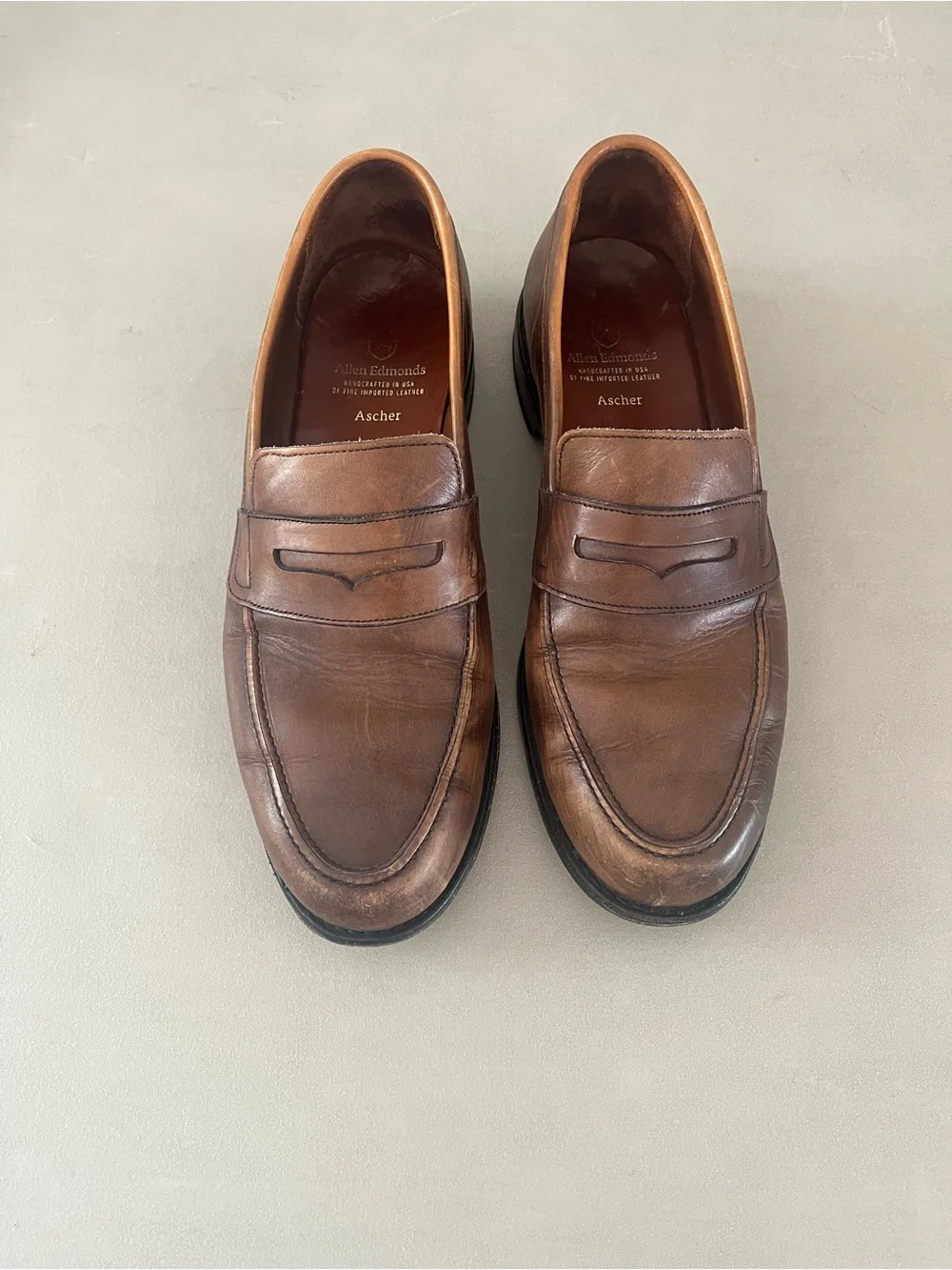 Allen Edmonds Brown Leather Penny Loafers